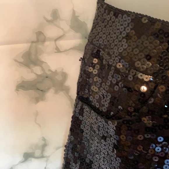 Large Black Sequin Shorts - Picture 6 of 14